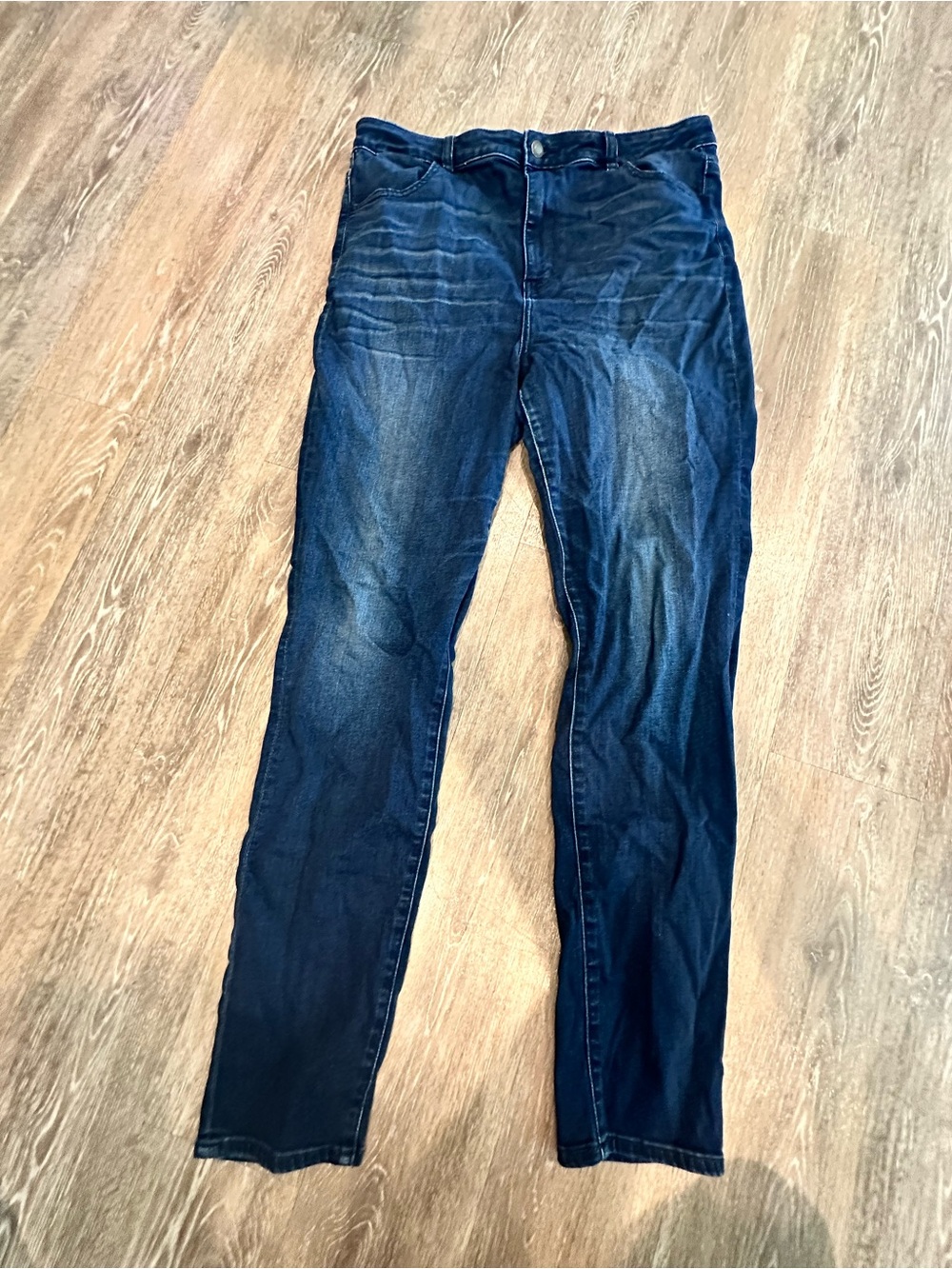 American Eagle Outfitters Dark Indigo Highest Rise Jeggings 16 long